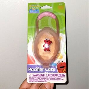 NWT Sesame Street Baby Elmo Pacifier Case (Pink)